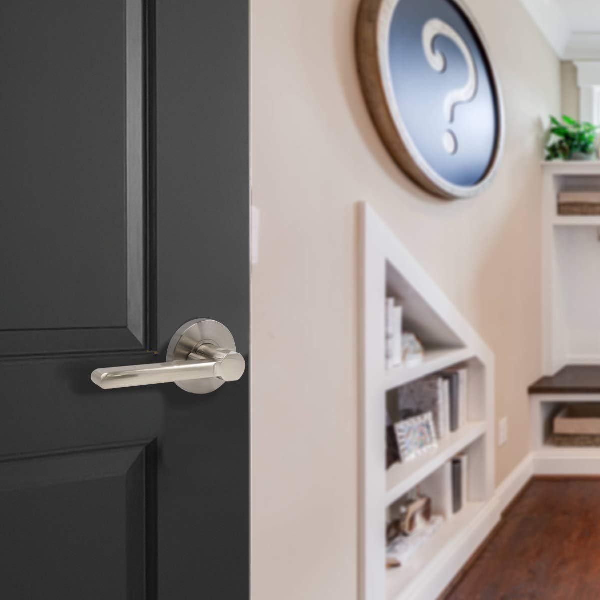Buy 1 get 1 One-Side Dummy Levers for Interior Door in Nickel Finished,5Pack,Zinc Alloy Material