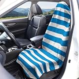 Hixingo Housse Siege Voiture Auto Universelle en Tissu Éponge, Housses de Siège Avant, Microfibre Protection Siege Voiture pour La Plupart des Voitures, Camionnettes   1 Pièce