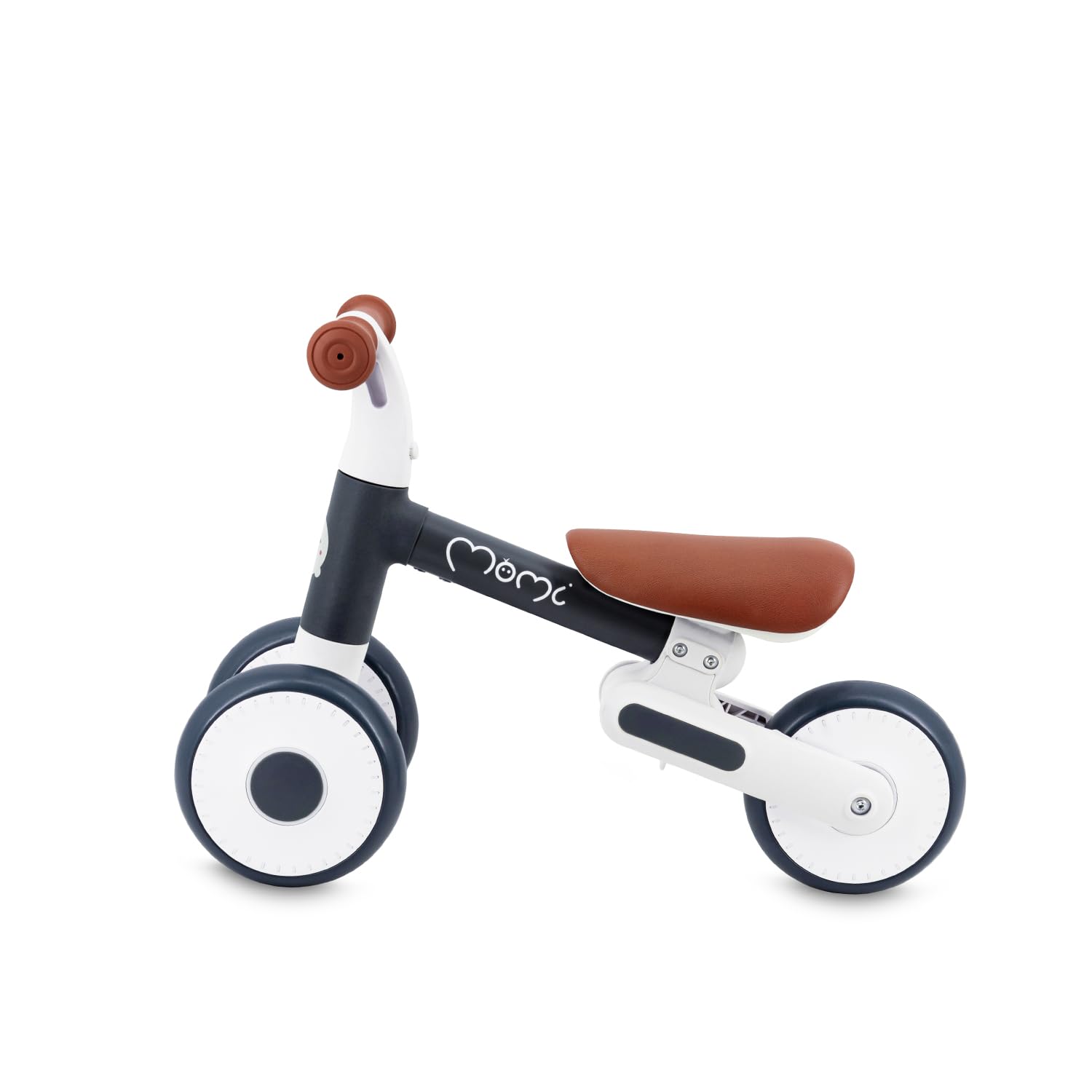 Momi Bicicleta sin Pedales Dex para niñas y niños de 1 a 3 años, Cuadro Plegable, sillín Regulable en Altura, Ruedas de plástico Resistentes a pinchazos, Peso Solo 2 kg