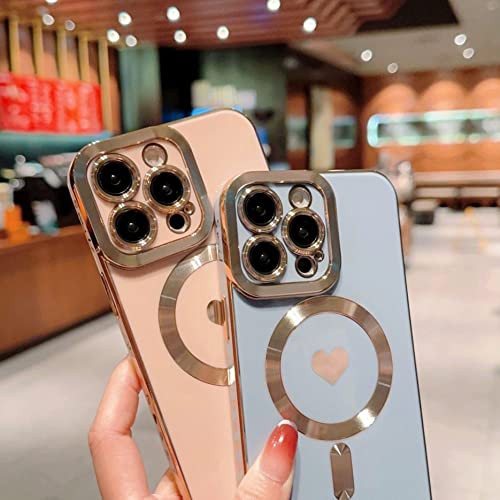 Coque iPhone 14 Plus design coeur chic idéal pour vos soirées et le bureau - 3