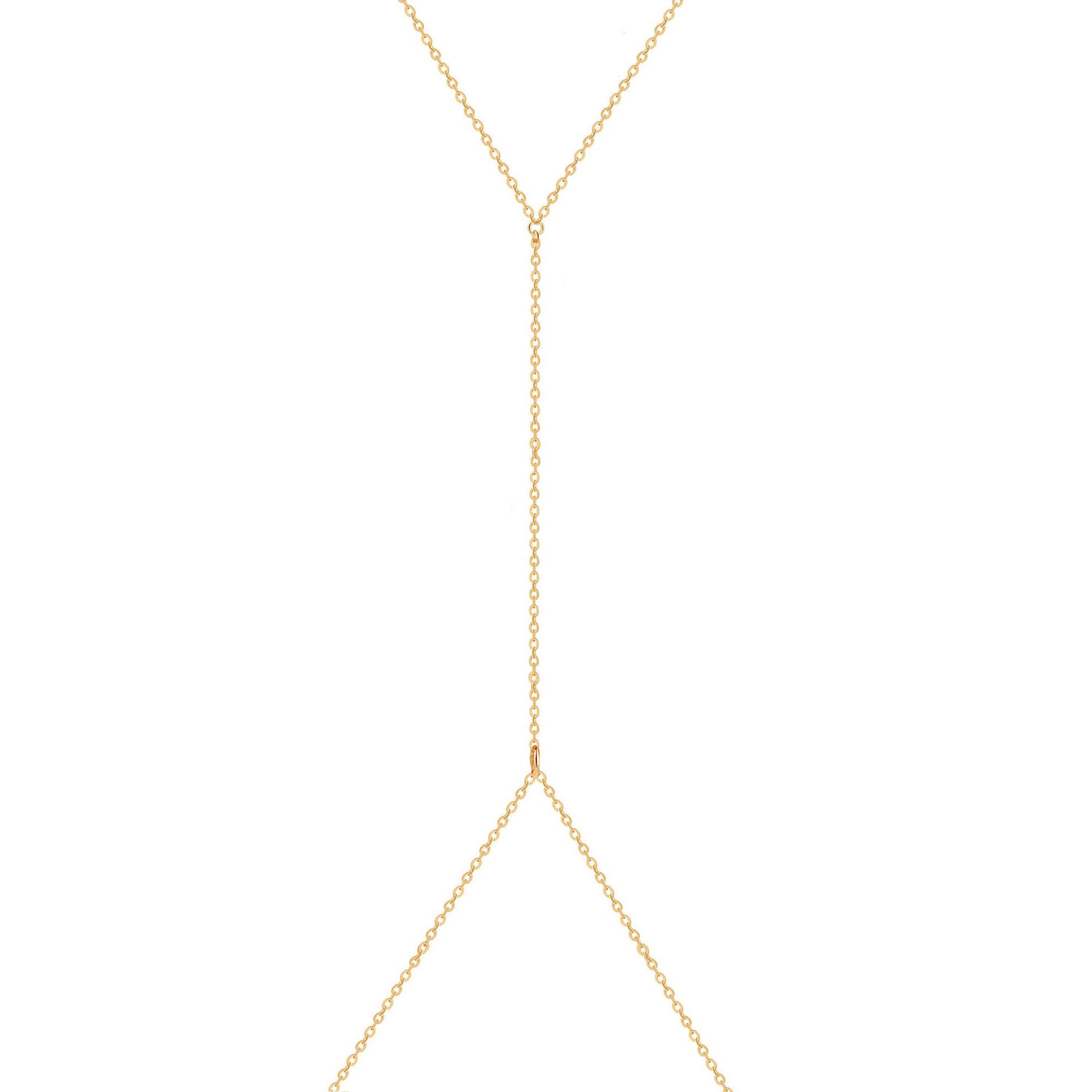 18k Gold Plated Stainless Steel Non Tarnish Gold Body Chain Necklace for Women, Dainty Simple Stainless Steel Full Body Chain Necklace