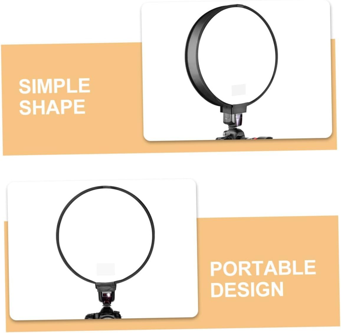 Portable Round Softbox Flash Diffuser Lamp Cover for Photography Compatible with Studio Strobe Easy to Use Durable and Reusable Light Modifier for Camera Flash