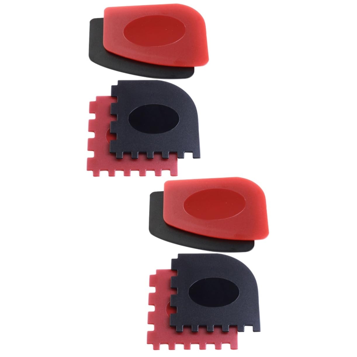 Toddmomy 2sets Barbecue Grill Pan Scraper Iron Pan Cleaning Tool Non-Slip Grill Accessories 4pcs*2