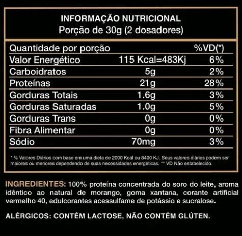 Gold Whey (900g), Morango