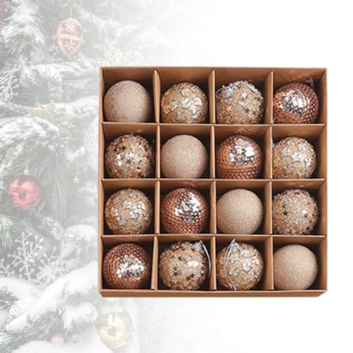 Boules en mousse champagne pour décorer un arbre sans risque de casse - 7