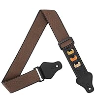 ✔ High-quality material - 100% cotton woven strap, so that you will not slide during playing and protecting your guitar at all times ✔ Adjustable Length -36.5inch-61.5inch adjustable, 2 inches width to meet different needs ✔ Unique design - 3 clips a...