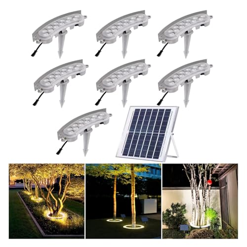 LED Solar Landscape Spotlights - 7 Pack, Low Voltage Outdoor ...