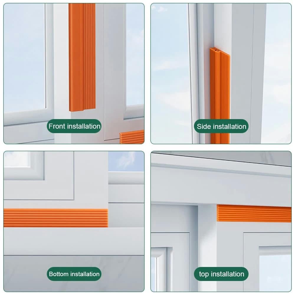 Bande d'étanchéité TPE auto-adhésive triple isolation phonique coupe-vent anti-froid 2M gris