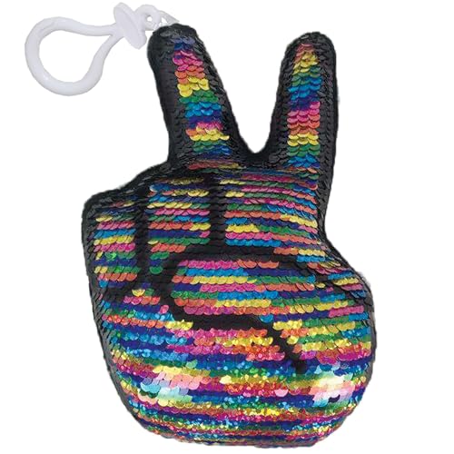 iscream Glittery Flip Sequin Backpack Keyring Clip - Collection2