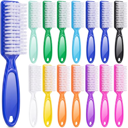Patelai 15 Pieces Nail Brush Handle Grip for Fingernail Toe Scrub Cleaning