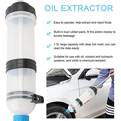 Extrator de fluido de óleo – Bomba estilo seringa para mudança de fluido de freio a óleo da engrenag