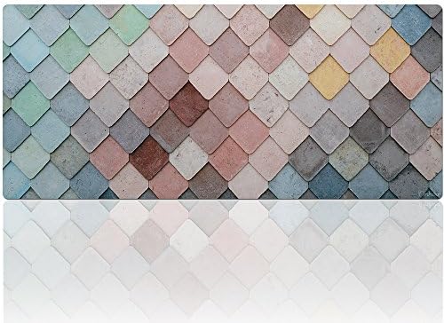 Cmhoo Large Mouse Pad Gaming XXL & Desk Keyboard Mat Size (35.4x15.7x0.1IN, 90x40 Xgezi)