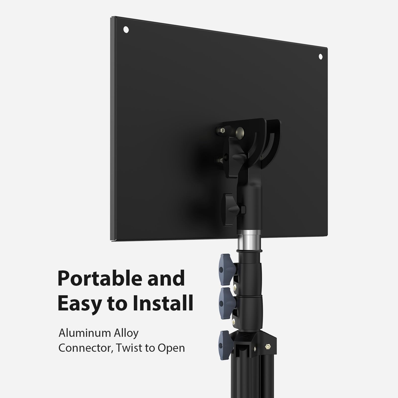 Support Vidéoprojecteur - Hauteur Réglable 60-115 cm avec Plateau Rotatif, Trépied Stable Anti-Dérapant pour Home Cinéma/Bureau/DJ - Charge Max 10 kg, Base Élargie