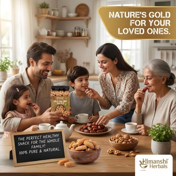 Image of HIMANSHI HERBALS Premium Dried Dates (Dry Date) Natural Soft Chewy Dates Dry Fruit,No Sugar Added, Rich in Fiber Healthy snacks