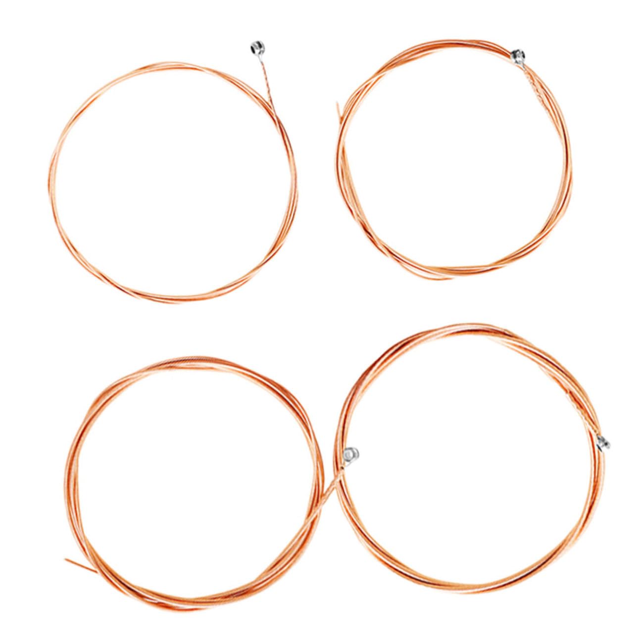 FAVOMOTO Bass Guitar Strings Set 4pcs Metal Strings Hexagonal Coating for Bass Parts