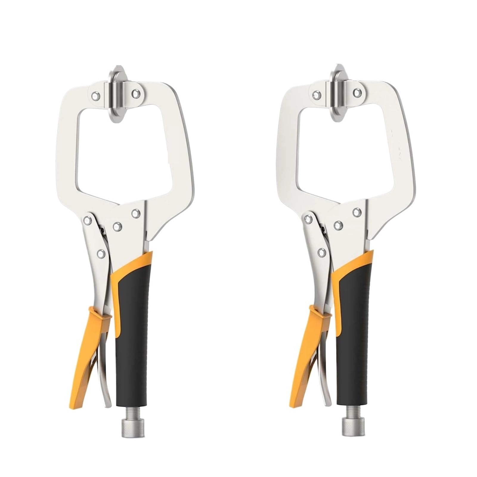 Zaciski Quick Grip, 2 sztuki metalowych zacisków czołowych do obróbki drewna, 9-calowy zacisk do szablonów, zestaw ciężkich zacisków C, zaciski spawalnicze