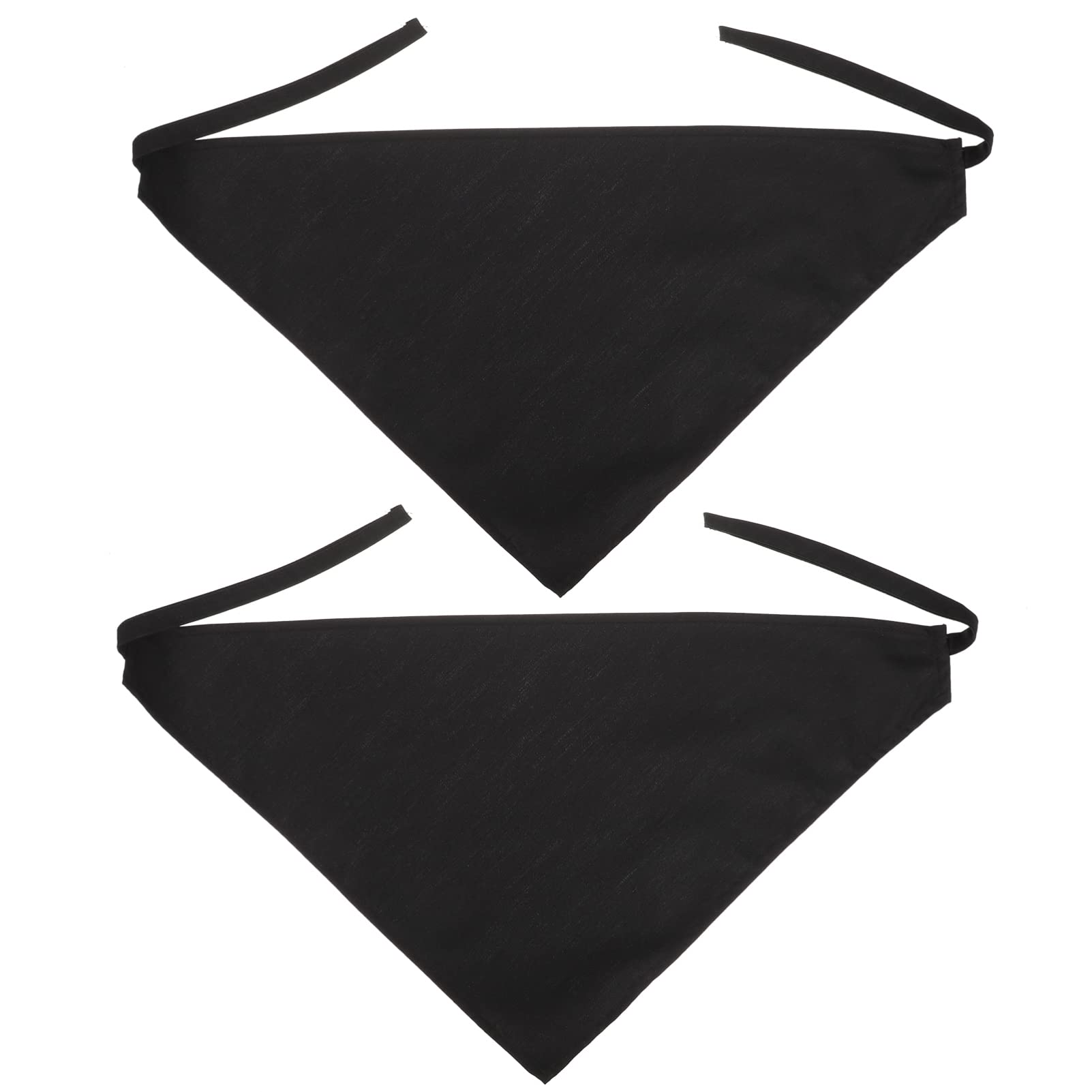 Gadpiparty Triangle Head Kerchief 2pcs Solid Color Hair Scarf Headbands Waiter Hats Baker Kitchen Cooking Chef Cap