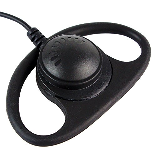 Tenq Advanced D Shape Police Earpiece Headset Ptt Mic For 2-Pin Kenwood Nexedge Hytera Puxing Wouxun Radio #TOP3