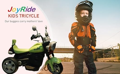 JoyRide Harley Battery Operated RideOn Bike for Kids with Music &Lights, for 2 to 5 Year Child with Foot Accelerator Made in India (Green) - Image 7