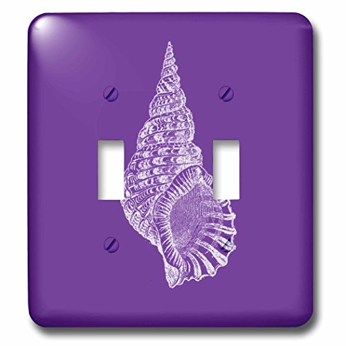 Double interrupteur à bascule violet 3dRose pour remplacer les plaques ternes