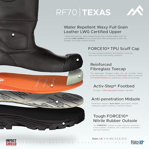 Bottes de sécurité imperméables Rock Fall avec isolation thermique