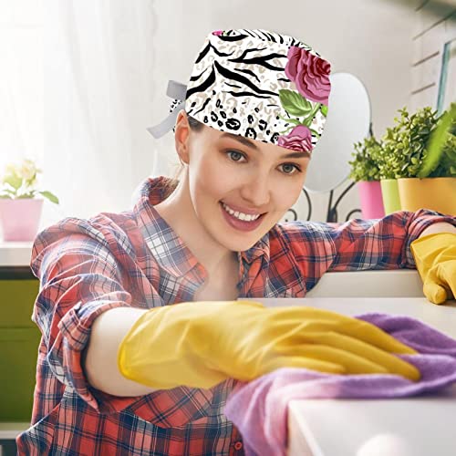 Chapeaux de travail motif de fleur pour votre routine active en atelier