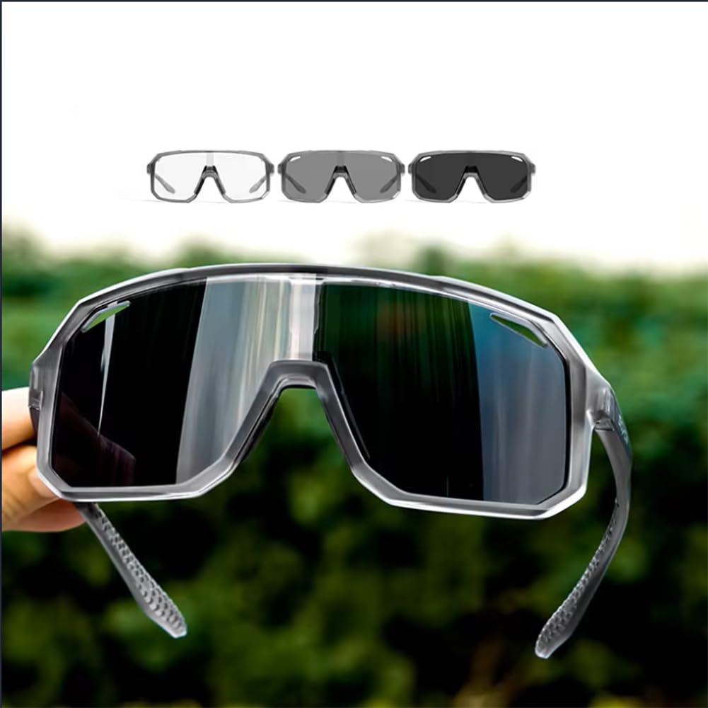 Photochromique Cyclisme Lunettes De Soleil VTT Vélo De Route Cyclisme UV400 Lunettes De Sport De Vélo en Plein Air