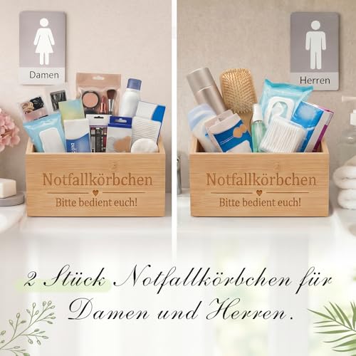 Cajas de Bambú de Emergencia Hestya para Baños de Invitados en Bodas 5