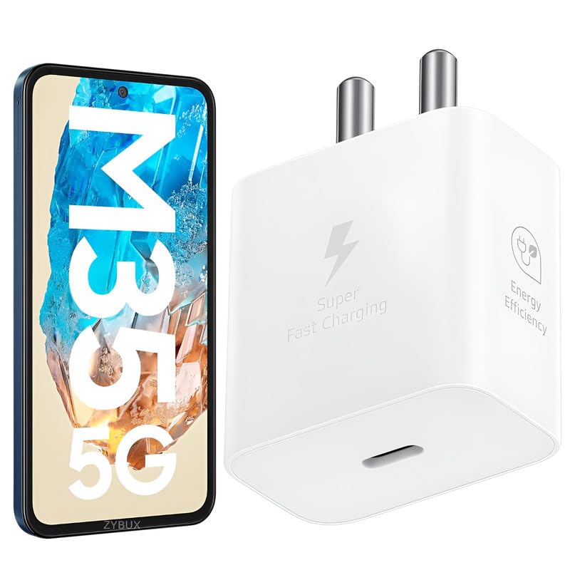 Image of GaN 25W USB-C Super Fast Charger Adapter Compatible with Samsung Galaxy M35 5G Super Fast Charging for M05, S24, S23, S22, S21 FE, S20, M14, M34, M54, A15, F15, M13, A34, A54, 25W Charging, White.