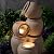 Puulye 29.53” H 3-Tiers Cascading Jars Outdoor Water Fountain Made with Eco-Friendly Recyclable Materials, Polyethylene Waterfall Fountain, Outdoor Decor with LED Lights for Patio, Backyard