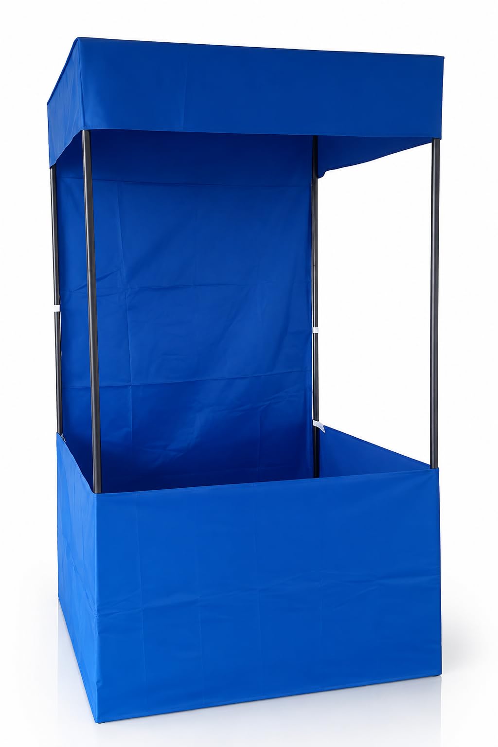 Deluxe 4x4x7 ft Promotional Canopy - 3-Side Open Foldable Tent for Advertisement Stall Promotion Activities (Blue)-image-46