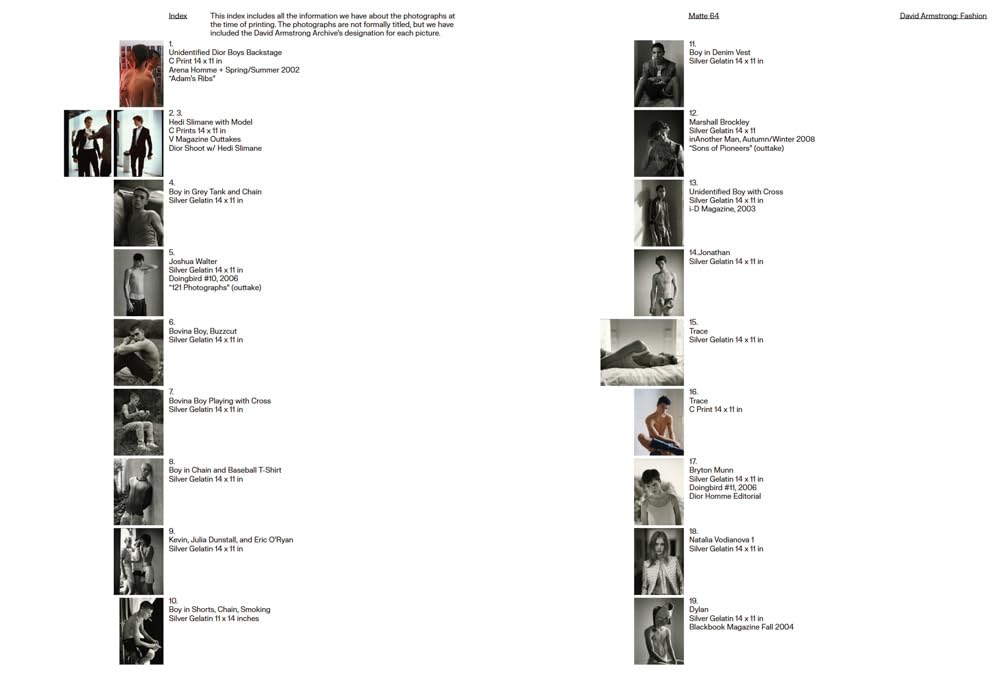 David Armstrong Fashion /anglais