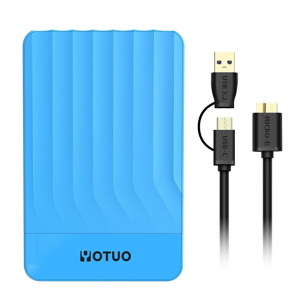 YOTUO Disco duro externo portátil de 750 GB, expansión de almacenamiento HDD móvil USB 3.0 para PC, Mac, escritorio, laptop, PS4, PS5, Xbox One X/S, Xbox 360, Xbox Series X/S, oficina y juegos (azul)