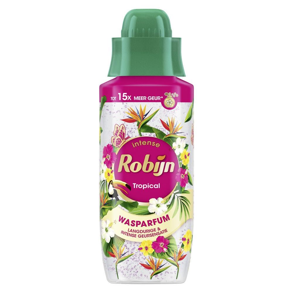 8er Pack - Robijn Intense Wäscheparfüm für alle Kleidungsstücke und Textilien – Tropical – bis zu 15-mal mehr Duft – 342ml