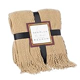 Photo Gallery deerlux coperta decorativa a righe a zig-zag con frange Photo Gallery deerlux coperta decorativa a righe a zig-zag con frange