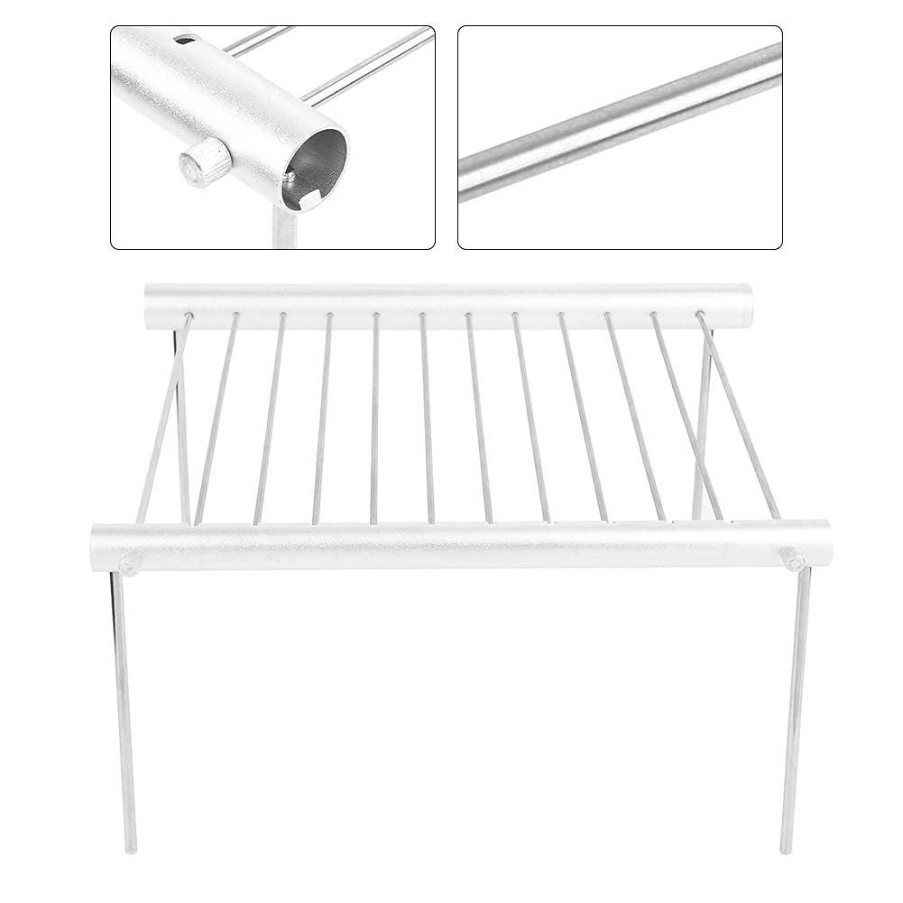 Tragbarer Holzkohlegrill, Edelstahl Kleiner Grill HolzkohlegrillBarbeque Grill Tragbarer Klappgrill für Outdoor Camping Kochen Picknicks
