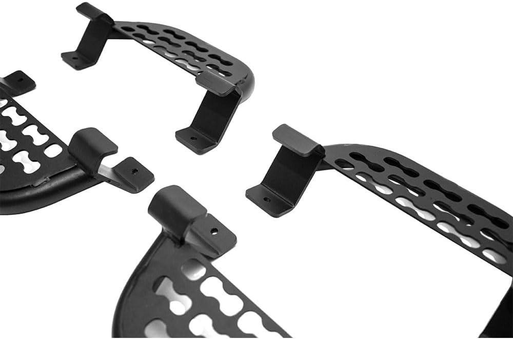 4 PCS Running Boards Side Steps Fit for Ford Bronco 2021-2023, Steel Black Coating Side Drop Step Nerf Bars