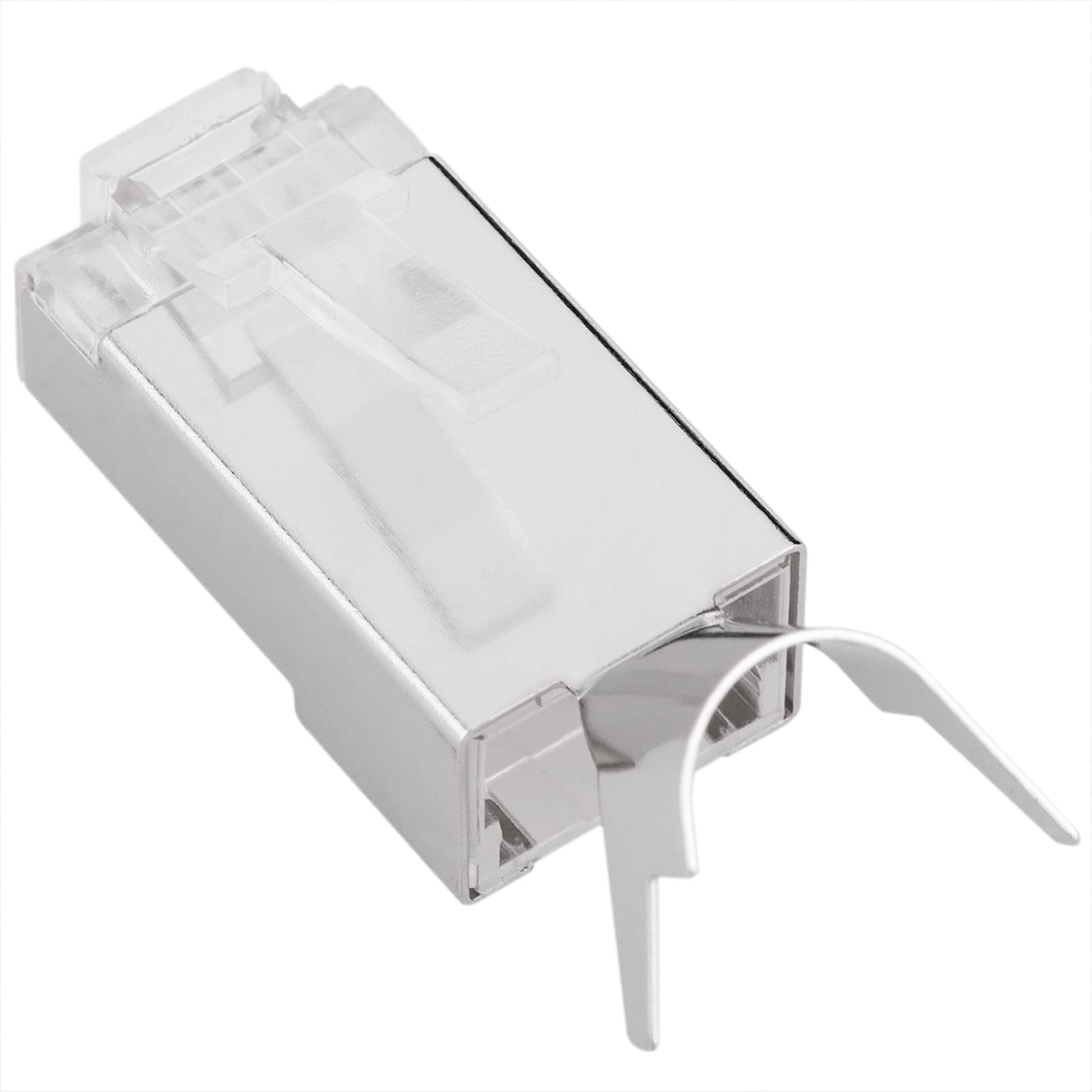 BeMatik - Connettore FTP Cat.6A RJ45 maschio per crimpare confezione da 100 pezzi