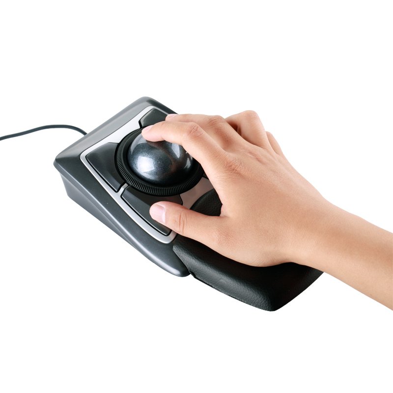 Kensington Expert Mouse - Ratón con Cable (1,8 m, 1,9 kg, USB, trackball, PC, 1,8 m), Color Negro