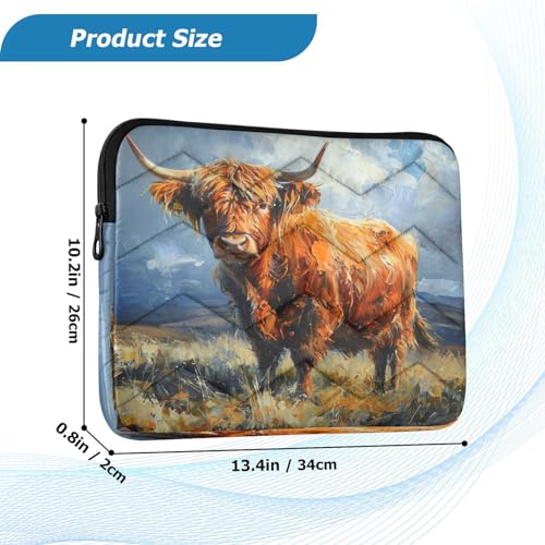 Funda para portátil 13-14 pulgadas impermeable con diseño Cute miniatura 3