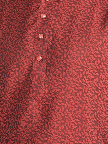 Image of SG LEMAN Knee Length Solid Kurta for Men | Silk | Long Sleeve | Ethnic Wear for Men | Party and Weeding wear Kurta