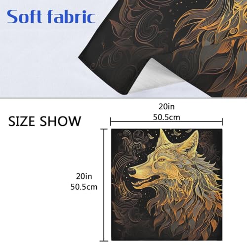 Servilletas de Tela Satin Wolf Cuadradas Pack x6 miniatura 7