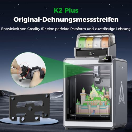 Creality K2 Plus Strain Gauge Offizielles 3D-Drucker Zubehör Bett Nivellierung Modul für Creality K2 K2 Pro K2 Plus Auto Nivellierung Spannungssensor Getriebe Set