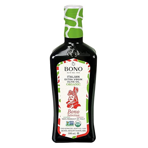 BONO Aceite de oliva virgen extra orgánico 100% italiano, paquete de 3