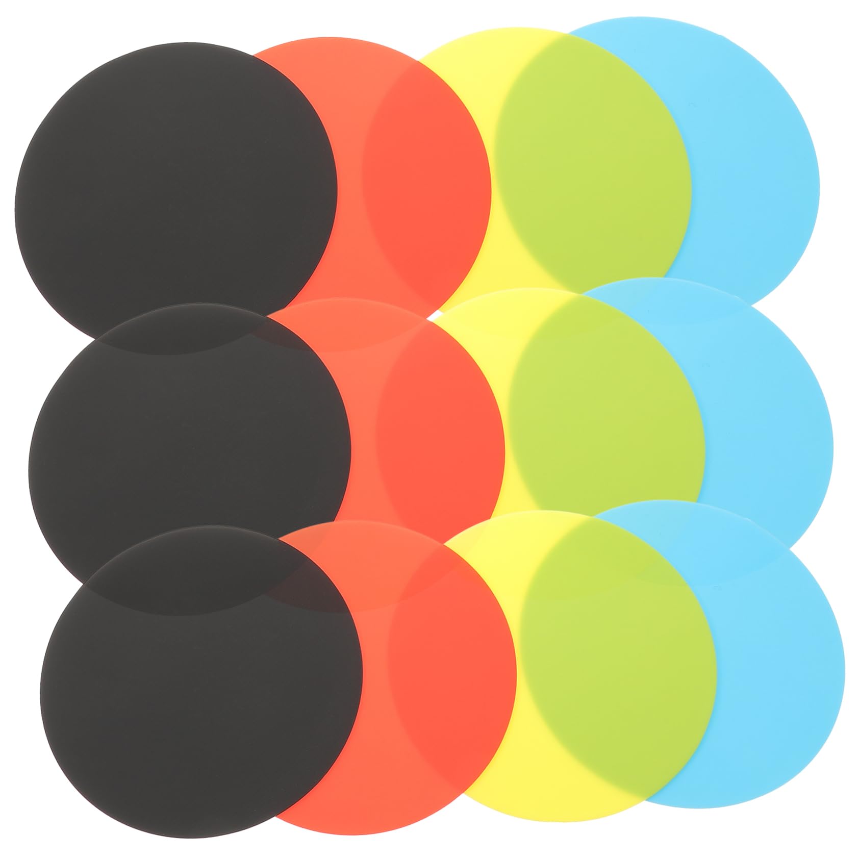 ABOOFAN 12Pcs Silicone Jar Opener Pads Non Slip Bottle Grippers Coasters for Easy Opening Heat Resistant Kitchen Tools for Weak Hands