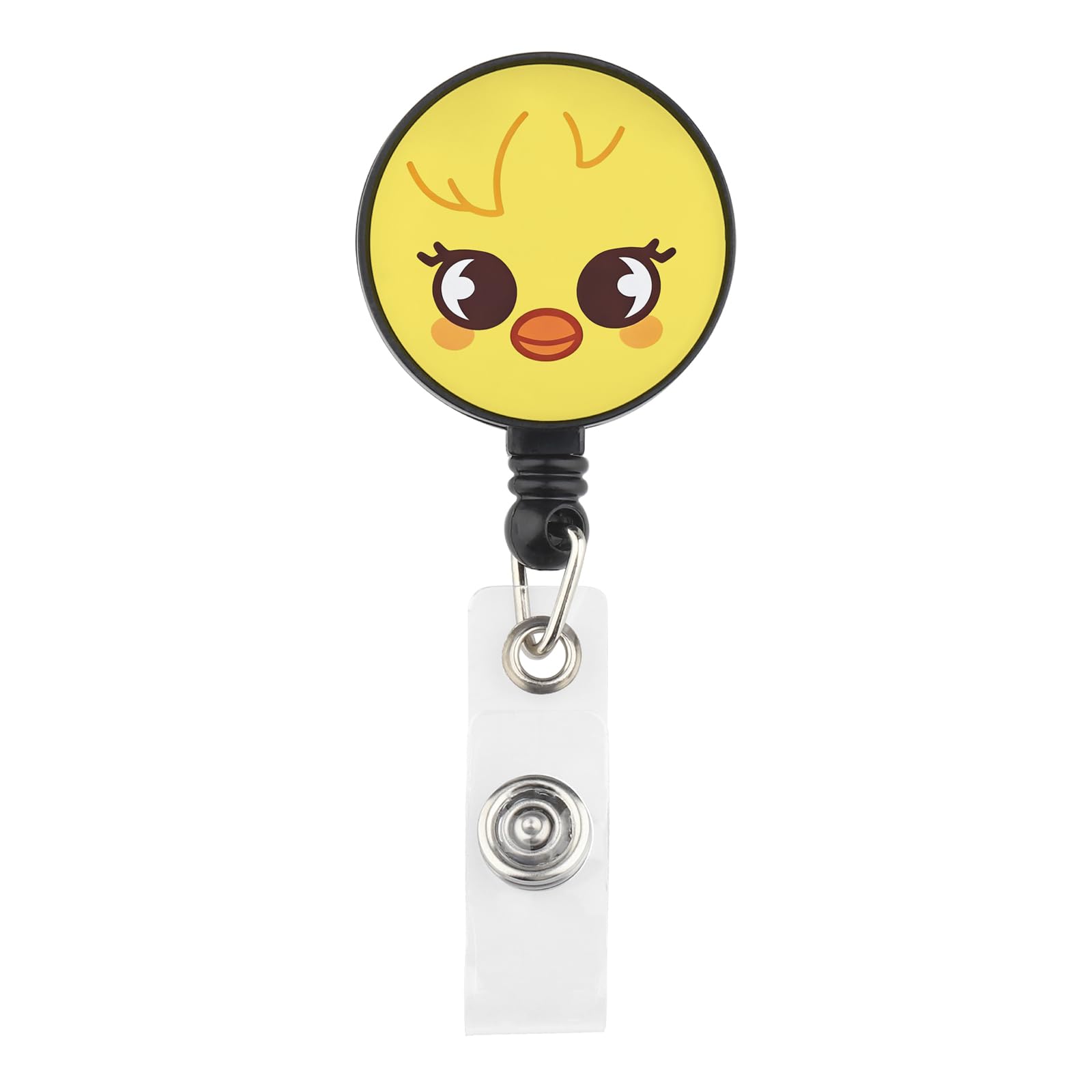 Lywjyb Birdgot Korean Group Stay Badge Reel Gift for Stay Fandom Korean Music Group Character Gift (Yellow BbokAri Badge)