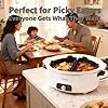 Silicone Slow Cooker Divider Insert for 6-8 Quart Oval Crock Pot, Reusable Heat Resistant Liners, Cook Two Meals at Once without Mixing Flavors, BPA-Free, Dishwasher Safe (Grey, 2-Pack) #2