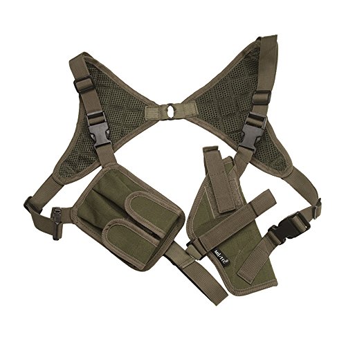 MIL-TEC Cordura Shoulder Holster, OD Green, Adjustable, 16131001