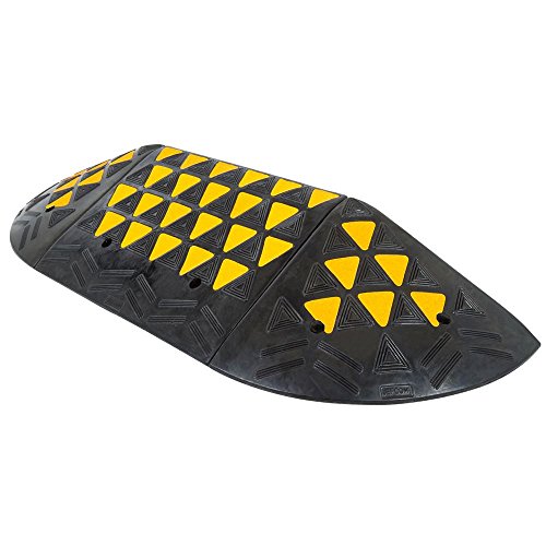 Guardian 8" Rubber Curb Ramp With Round End Caps #TOP5