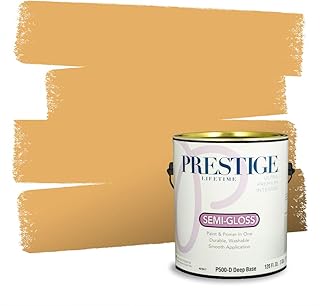 Paints Interior Paint and Primer In One, 1-Gallon, Semi-Gloss, Comparable Match of Behr* Lamplit*